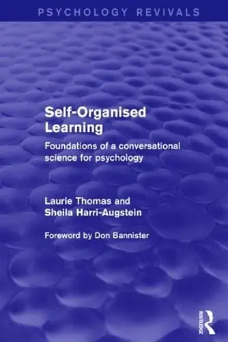 Self-Organised Learning (Psychology Revivals) cover