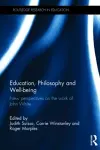 Education, Philosophy and Well-being cover