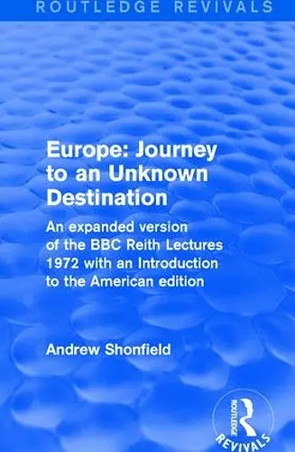 Revival: Europe: Journey to an Unknown Destination (1972) cover