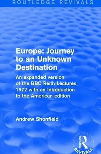 Revival: Europe: Journey to an Unknown Destination (1972) cover