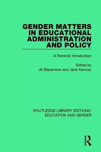 Gender Matters in Educational Administration and Policy cover