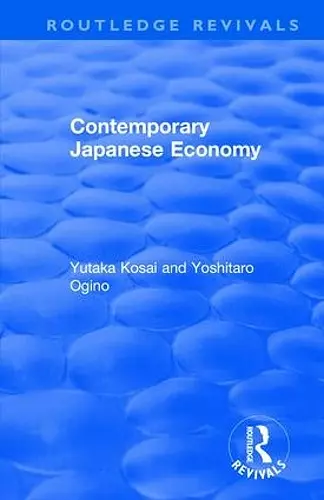 Contemporary Japanese Economy cover