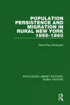 Population Persistence and Migration in Rural New York, 1855-1860 cover