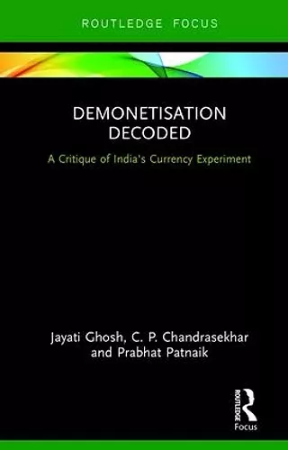 Demonetisation Decoded cover