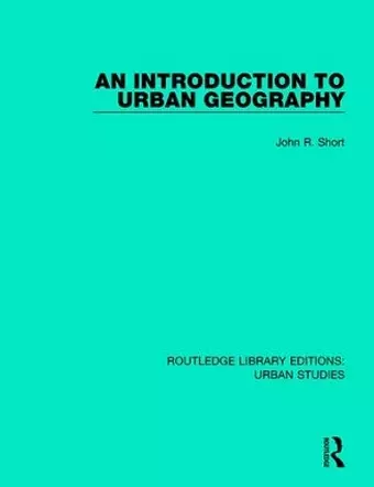 An Introduction to Urban Geography cover