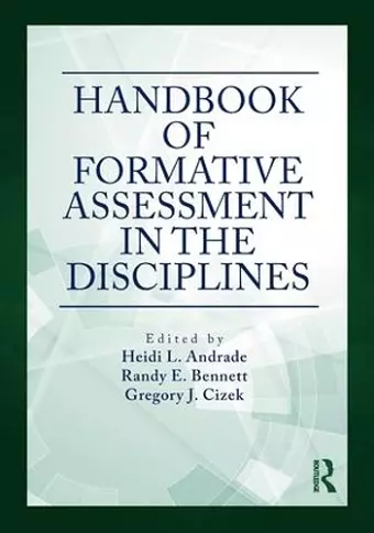 Handbook of Formative Assessment in the Disciplines cover