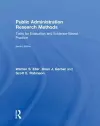 Public Administration Research Methods cover