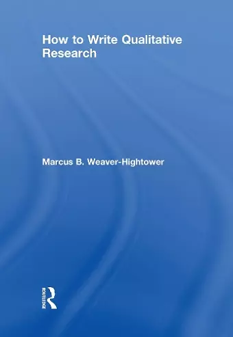 How to Write Qualitative Research cover