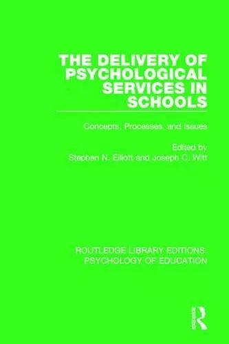 The Delivery of Psychological Services in Schools cover