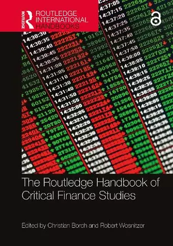 The Routledge Handbook of Critical Finance Studies cover