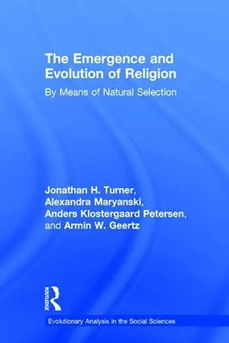 The Emergence and Evolution of Religion cover