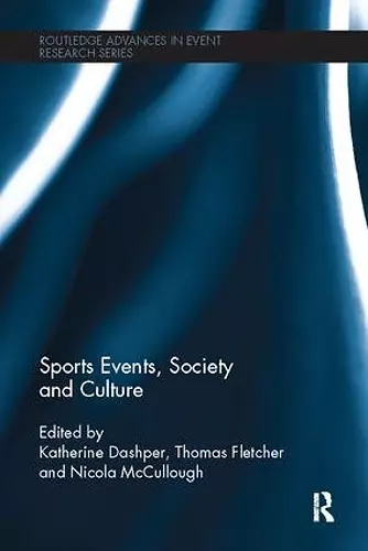 Sports Events, Society and Culture cover