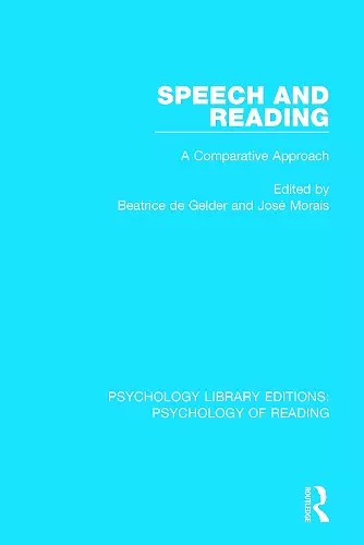 Speech and Reading cover