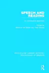 Speech and Reading cover