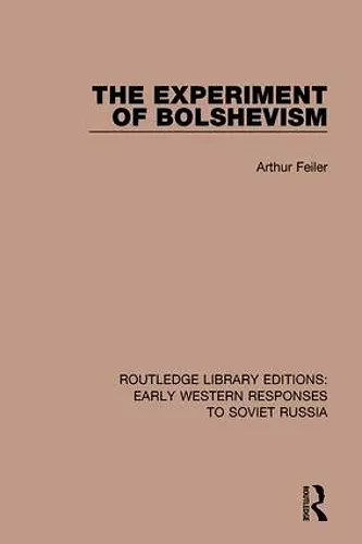 The Experiment of Bolshevism cover