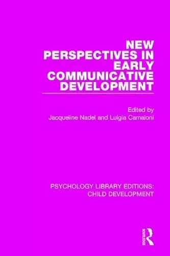 New Perspectives in Early Communicative Development cover