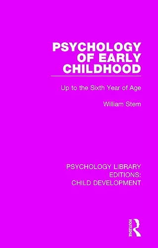 Psychology of Early Childhood cover