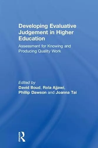 Developing Evaluative Judgement in Higher Education cover