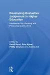 Developing Evaluative Judgement in Higher Education cover