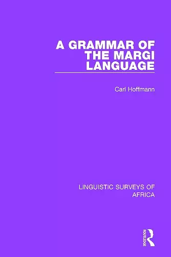 A Grammar of the Margi Language cover