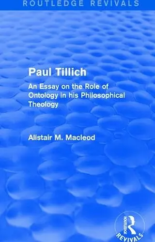 Routledge Revivals: Paul Tillich (1973) cover