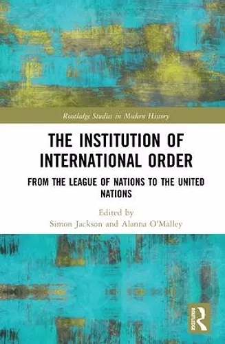 The Institution of International Order cover