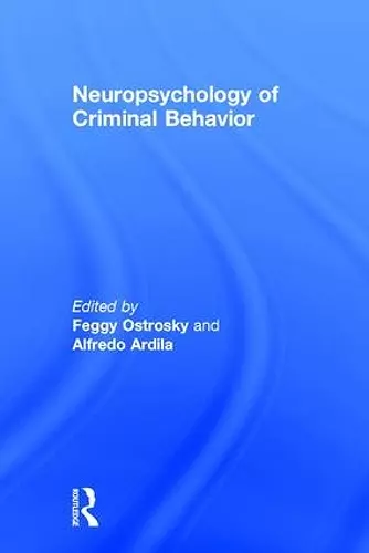 Neuropsychology of Criminal Behavior cover