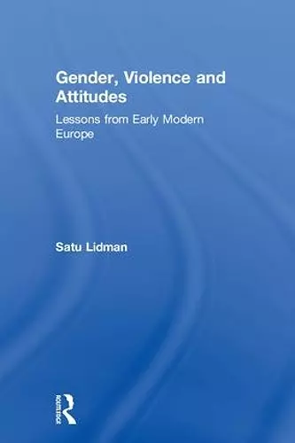 Gender, Violence and Attitudes cover