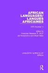 African Languages/Langues Africaines cover