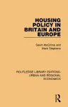 Housing Policy in Britain and Europe cover