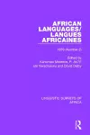 African Languages/Langues Africaines cover