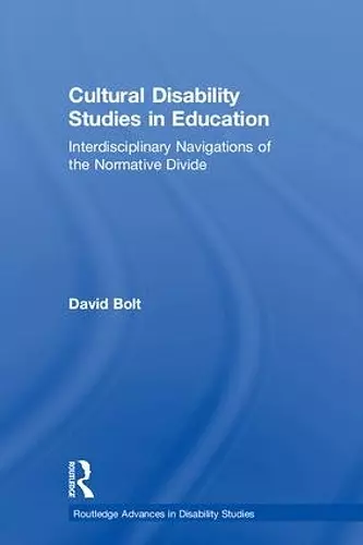 Cultural Disability Studies in Education cover