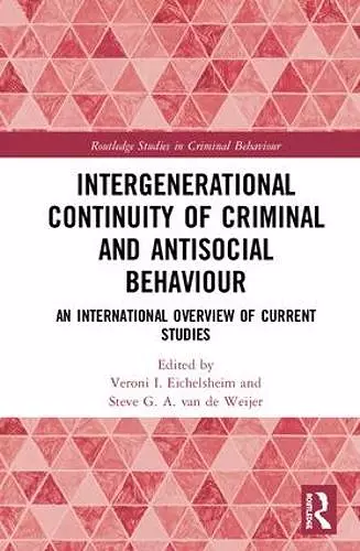 Intergenerational Continuity of Criminal and Antisocial Behaviour cover