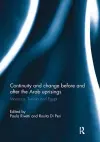 Continuity and change before and after the Arab uprisings cover