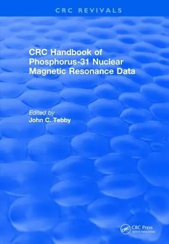 Handbook of Phosphorus-31 Nuclear Magnetic Resonance Data (1990) cover