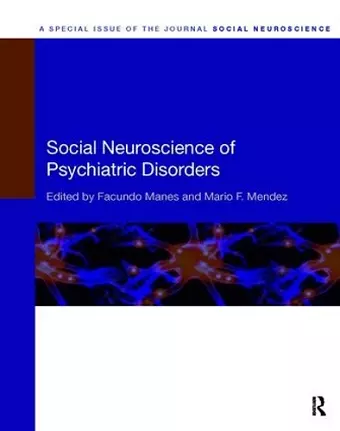 Social Neuroscience of Psychiatric Disorders cover