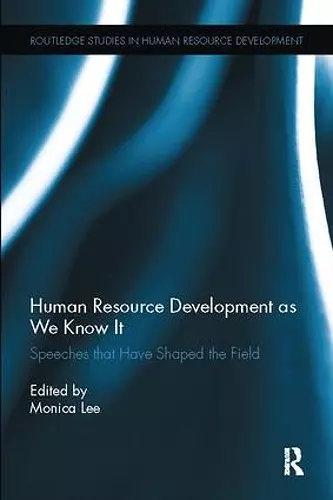 Human Resource Development as We Know It cover