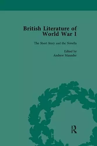 British Literature of World War I, Volume 1 cover