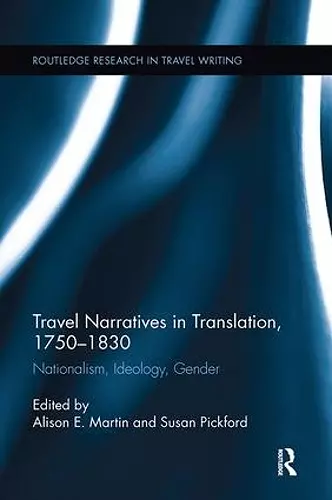 Travel Narratives in Translation, 1750-1830 cover