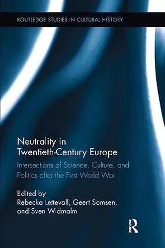 Neutrality in Twentieth-Century Europe cover