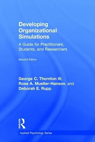 Developing Organizational Simulations cover