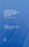 Critical Content Analysis of Children’s and Young Adult Literature cover