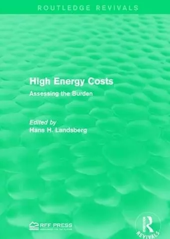 High Energy Costs cover