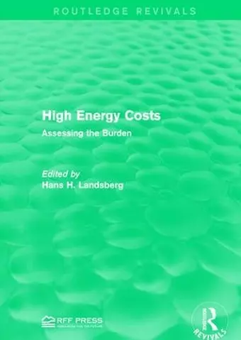 High Energy Costs cover