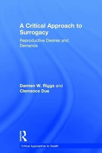 A Critical Approach to Surrogacy cover