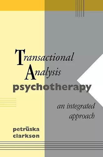 Transactional Analysis Psychotherapy cover