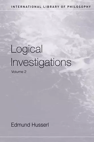 Logical Investigations Volume 2 cover