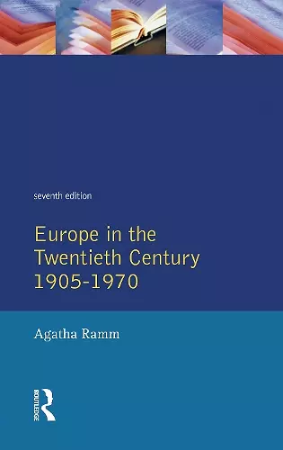 Grant and Temperley's Europe in the Twentieth Century 1905-1970 cover