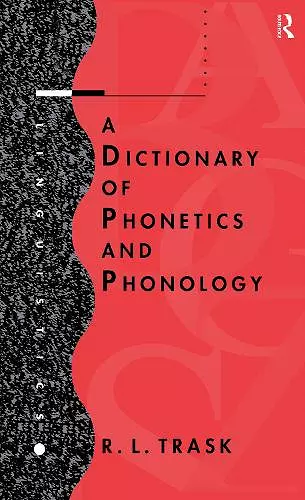 A Dictionary of Phonetics and Phonology cover