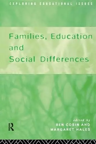 Families, Education and Social Differences cover